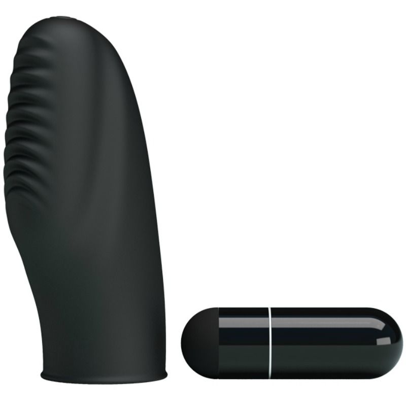 PRETTY LOVE - Flirtation Stanford Finger-Vibrator Schwarz