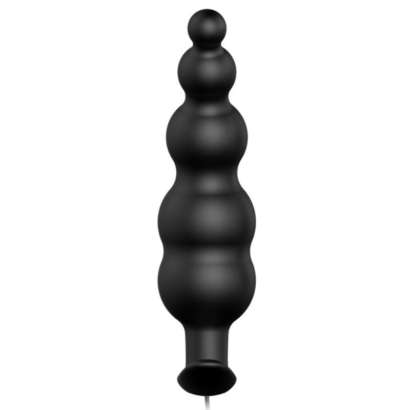 PRETTY LOVE - Silikon-Analplug mit extra Stimulation und 12 Vibrationsmodi Schwarz