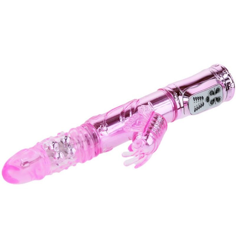 BAILE - Wiederaufladbarer Vibrator mit Rotation und pulsierendem Schmetterlingsstimulator