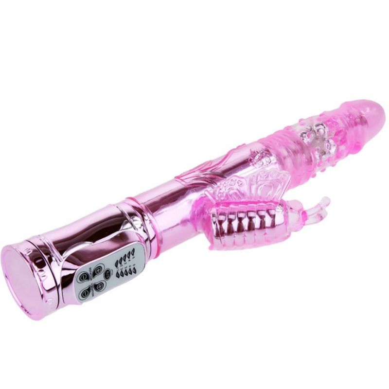 BAILE - Wiederaufladbarer Vibrator mit Rotation und pulsierendem Schmetterlingsstimulator