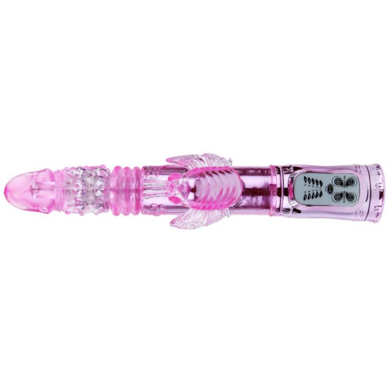 BAILE - Wiederaufladbarer Vibrator mit Rotation und pulsierendem Schmetterlingsstimulator