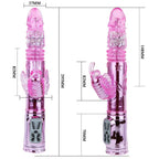 BAILE - Wiederaufladbarer Vibrator mit Rotation und pulsierendem Schmetterlingsstimulator
