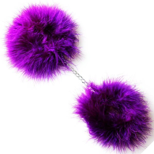 SECRETPLAY - Marabou-Handschellen Lila