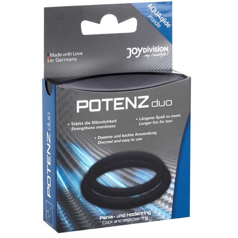 JOYDIVISION POTENZDUO - Penisringe Schwarz, M