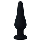 INTENSE - Pipo M Analplug aus schwarzem Silikon, 11 cm
