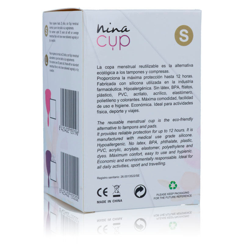 NINA KIKÍ - Menstruationstasse Rosa, Größe S