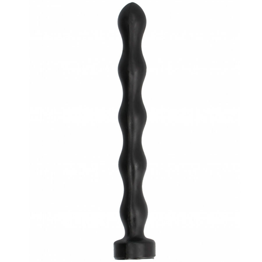 ALL BLACK - Kugelförmiger Analplug Schwarz, 32 cm