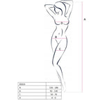 PASSION – Woman BS024 Bodystocking Weiß One Size