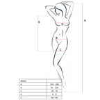 PASSION – Woman BS025 Bodystocking im Kleidstil Weiß One Size (Einheitsgröße)