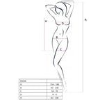 PASSION – Woman BS026 Bodystocking im Kleidstil Schwarz One Size (Einheitsgröße)