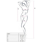 PASSION – Woman BS027 Bodystocking im Kleidstil Rot One Size (Einheitsgröße)