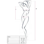 PASSION – Woman BS035 Bodystocking Schwarz One Size