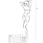 PASSION – Woman BS045 Bodystocking Schwarz One Size