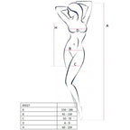 PASSION – Woman BS027 Bodystocking im Kleidstil Schwarz One Size (Einheitsgröße)