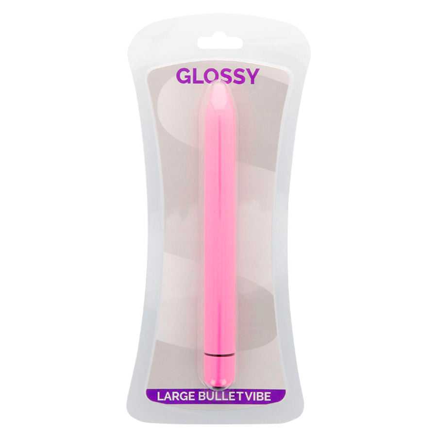 GLOSSY - Slim Vibrator Deep Rose