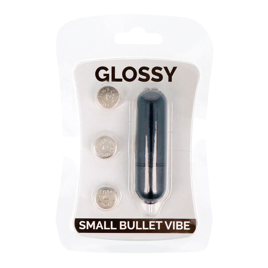 GLOSSY - Small Bullet Vibe Mini-Vibrator Schwarz