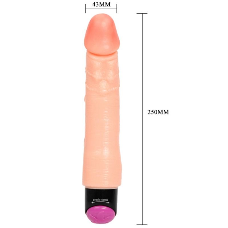 BAILE - Flexibler realistischer Vibrator, 25 cm