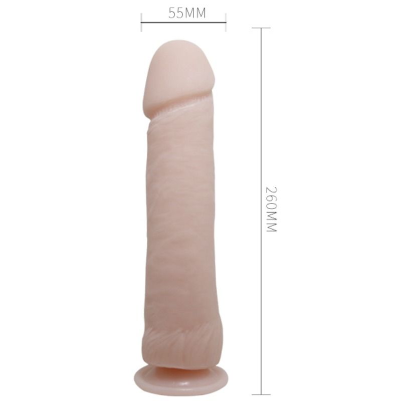 BAILE - The Big Realist realistischer Vibrationsdildo Natur, 26 cm