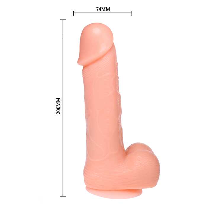BAILE - Realistischer Dildo mit Vibration und Rotation, 20 cm