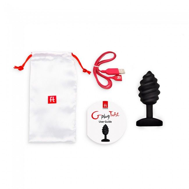 G-VIBE - Plug Twist Vibrations-Analplug Schwarz