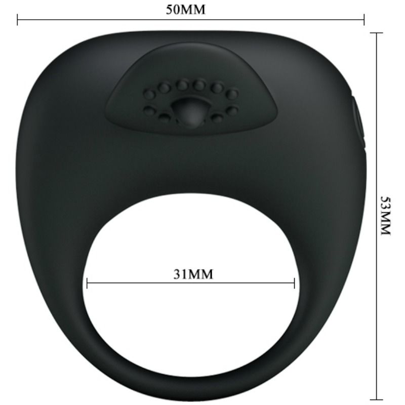 PRETTY LOVE - Vibrationsring mit Zungenstimulator