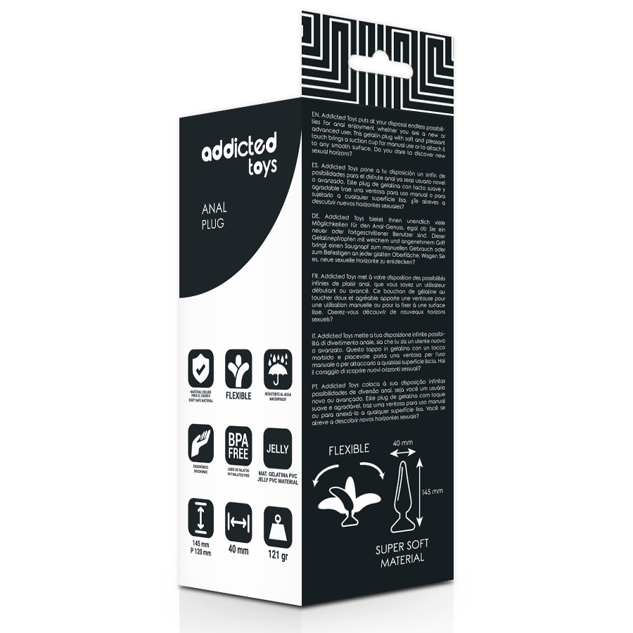ADDICTED TOYS - Analplug, 14,5 cm, Schwarz
