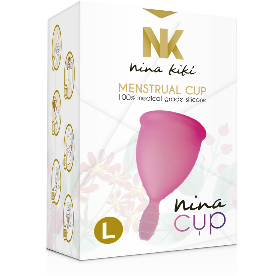 NINA KIKÍ - Menstruationstasse Rosa, Größe L