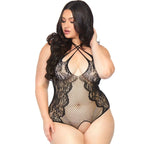 LEG AVENUE – Body mit offenem Schritt XL–XXL