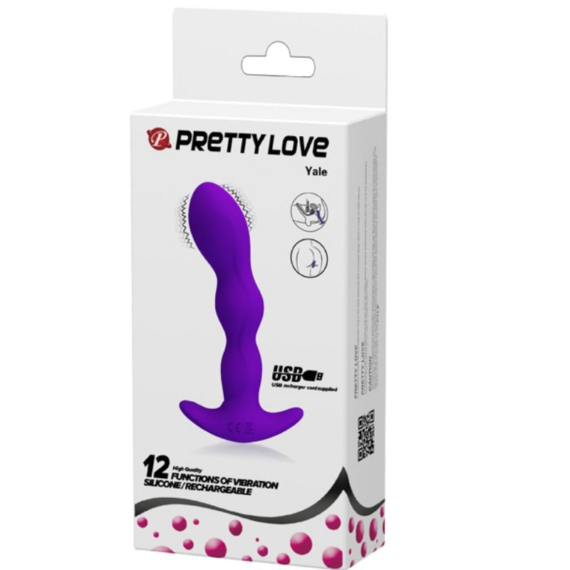 PRETTY LOVE - Anal-Massager, 12 Vibrationsmodi, Lila