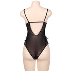 SUBBLIME – Queen Plus Body aus floraler Spitze mit Fransen
