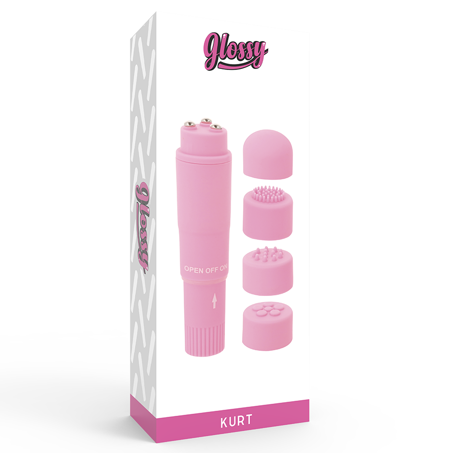 GLOSSY - Kurt Taschenmassager Rosa kompakt