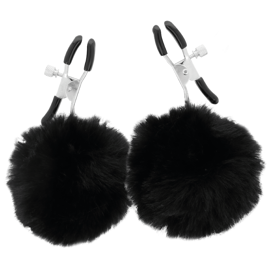 DARKNESS – Nippelklammern mit Pom-Poms 1