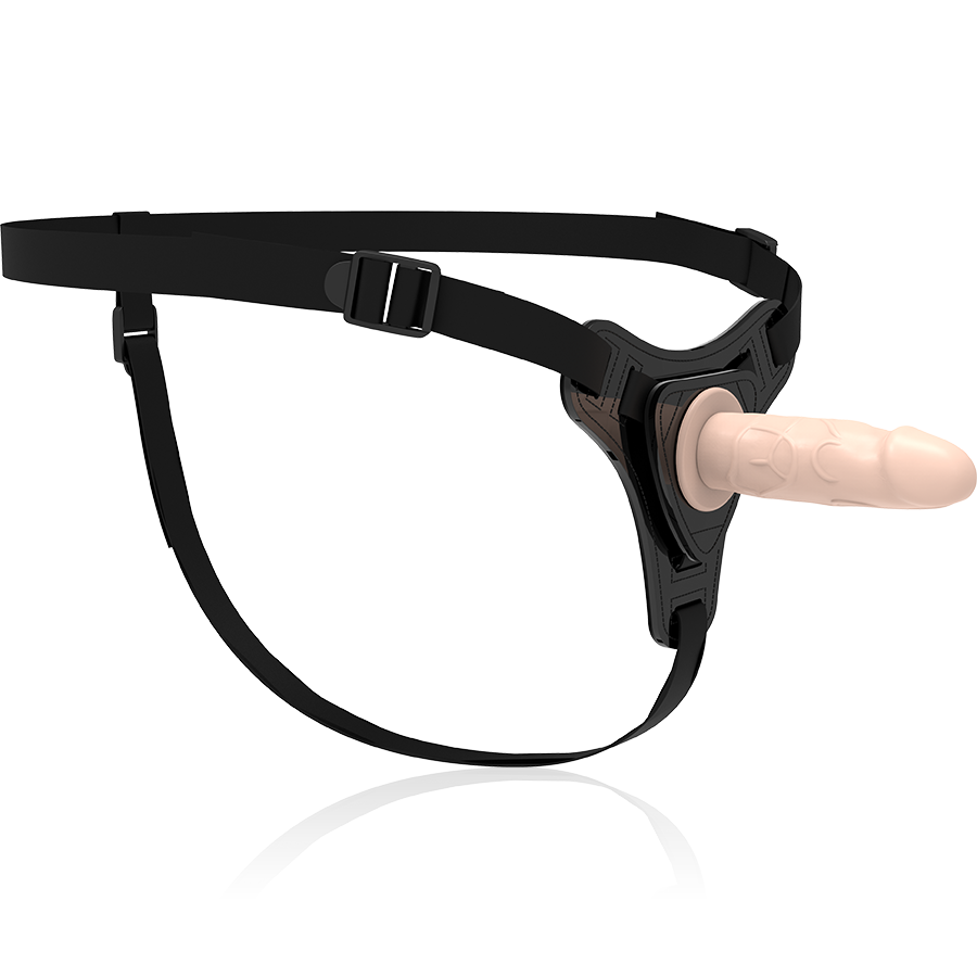 FETISH SUBMISSIVE HARNESS - Realistischer Silikon-Dildo Hautfarben, 12,5 cm