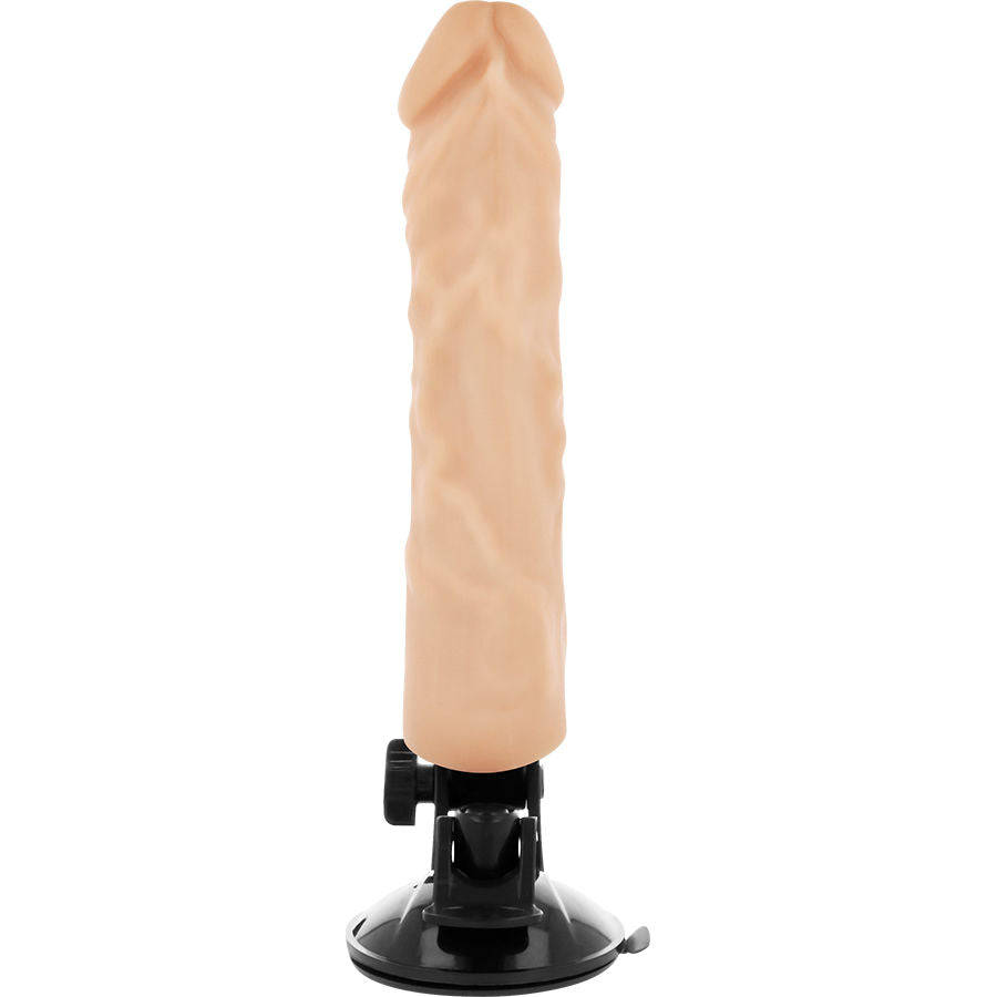 BASECOCK - Realistischer Vibrator mit Fernbedienung Naturweiß, 21 cm, Ø 4 cm