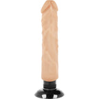 BASECOCK - Realistischer Vibrator 2-in-1 Natur, 20 cm Ø 4 cm