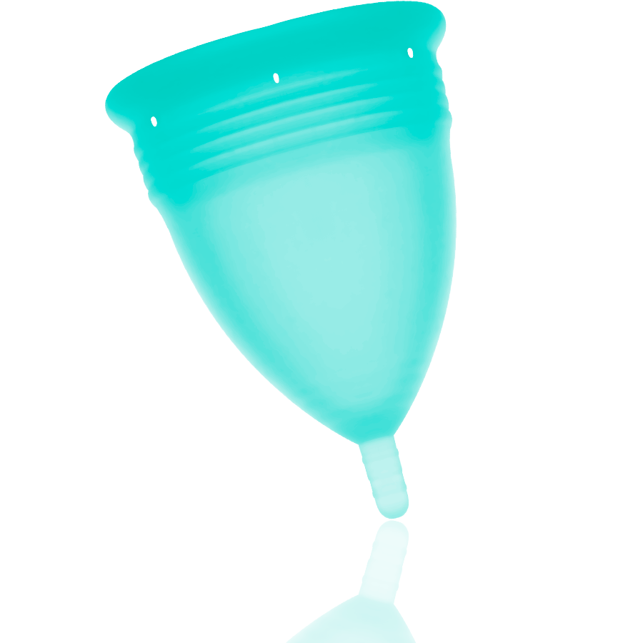 STERCUP - FDA-Silikon-Menstruationstasse Aquamarin L