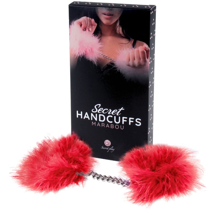SECRETPLAY - Marabu-Handschellen Rot