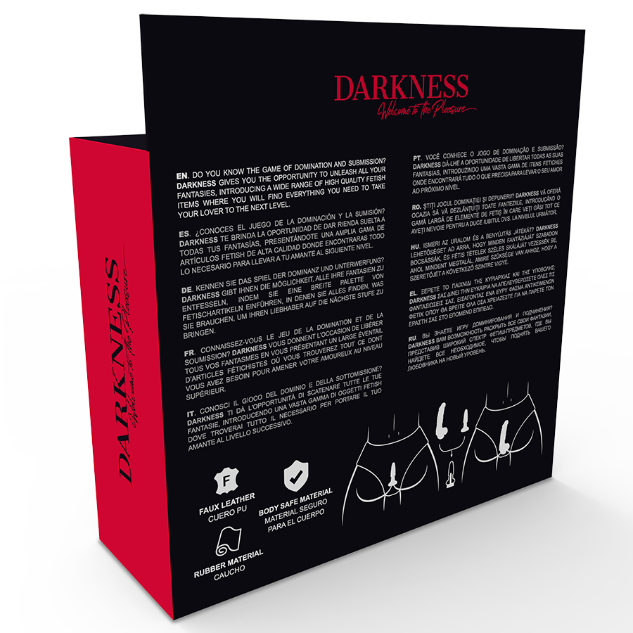 DARKNESS Höschen mit Plug & auswechselbarem Dildo