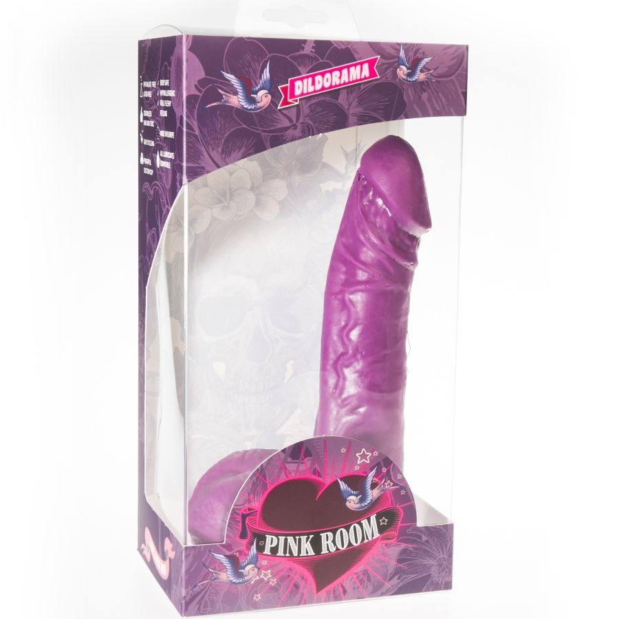 PINK ROOM - Eban realistischer Dildo Lila, 19 cm
