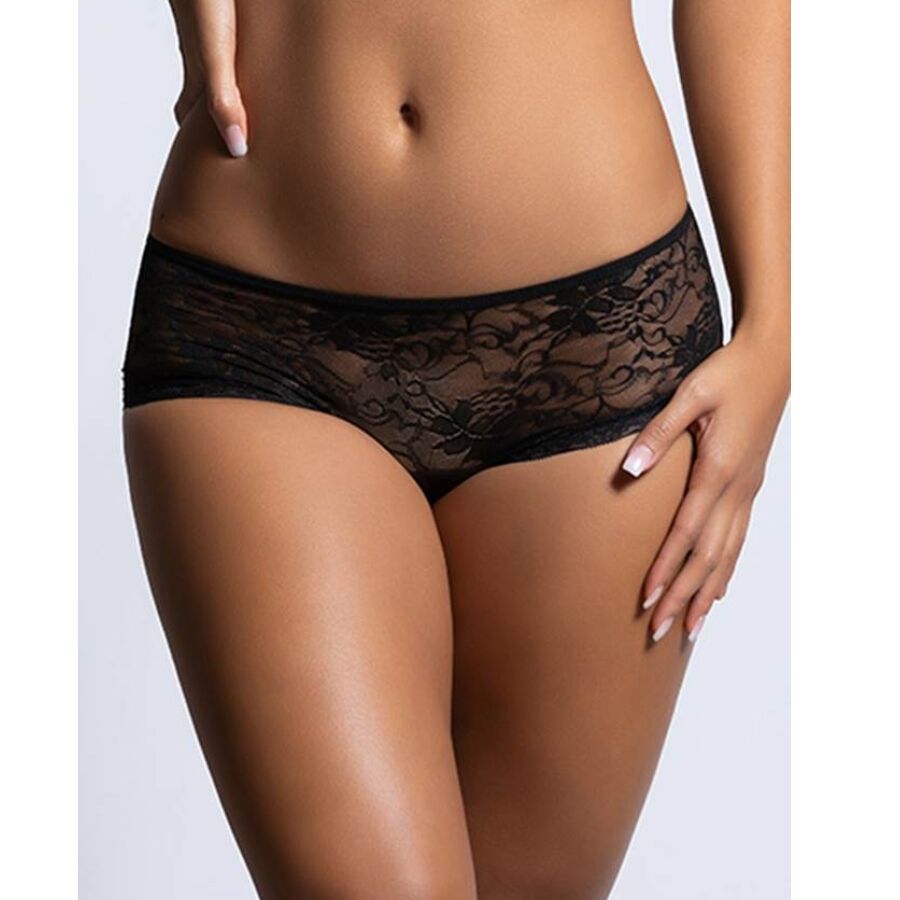 QUEEN LINGERIE – Höschen aus Blumenspitze mit Rückenöffnung