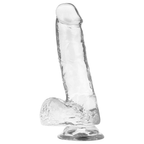 X RAY - Durchsichtiger Dildo mit Eiern 18.5 cm -Ø- 3.8 cm