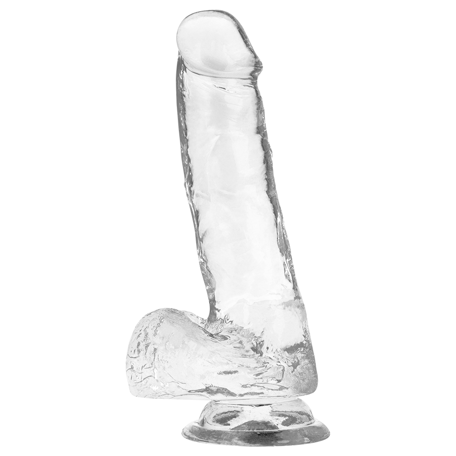 X RAY - Durchsichtiger Dildo mit Eiern 18.5 cm -Ø- 3.8 cm