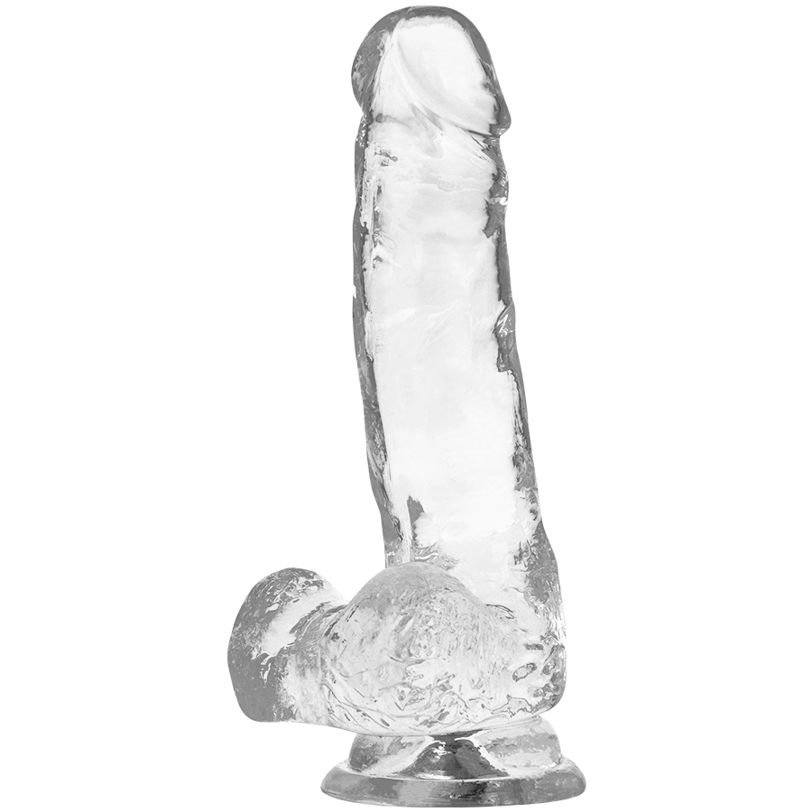 X RAY - Durchsichtiger Dildo mit Eiern 18.5 cm -Ø- 3.8 cm