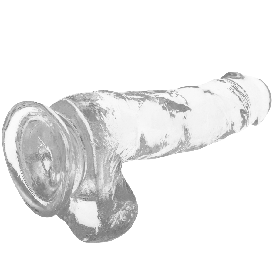 X RAY - Durchsichtiger Dildo mit Eiern 18.5 cm -Ø- 3.8 cm