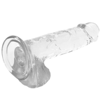 X RAY - Durchsichtiger Dildo mit Eiern 20 cm -Ø- 4.5 cm