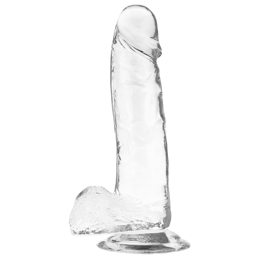 X RAY - Durchsichtiger Dildo mit Eiern 20 cm -Ø- 4.5 cm