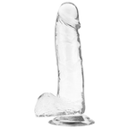 X RAY - Durchsichtiger Dildo mit Eiern 20 cm -Ø- 4.5 cm