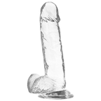 X RAY - Durchsichtiger Dildo mit Eiern 20 cm -Ø- 4.5 cm