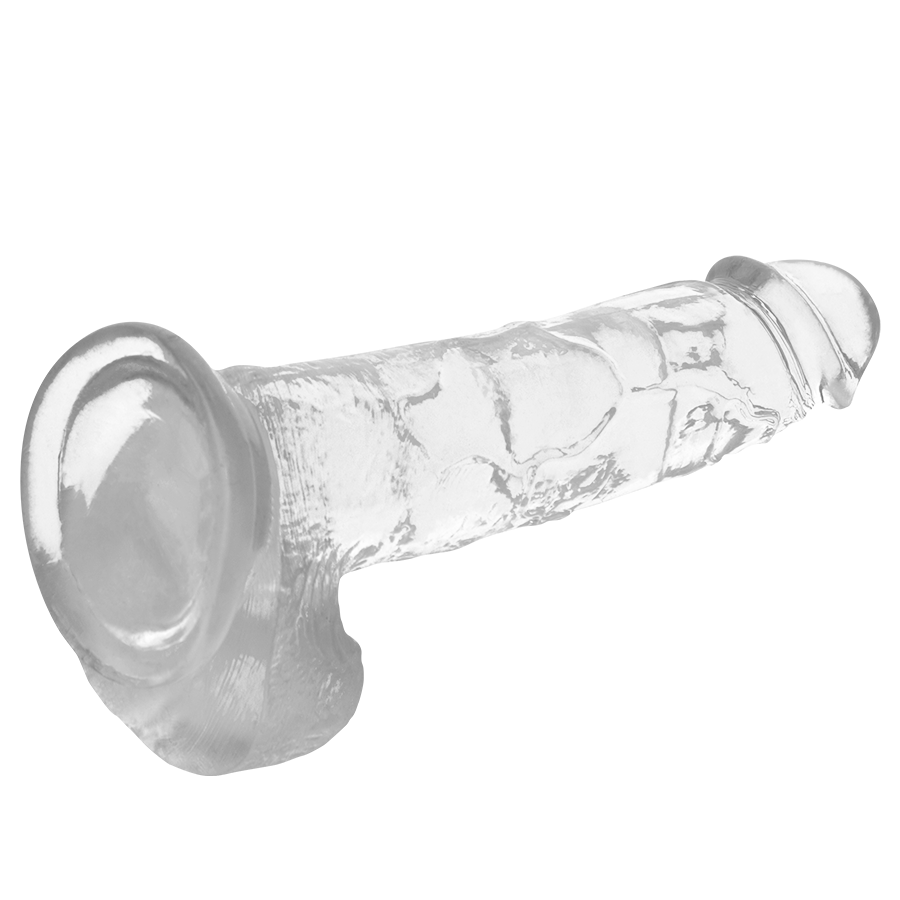 X RAY - Durchsichtiger Dildo mit Eiern 22 cm -Ø- 4.6 cm