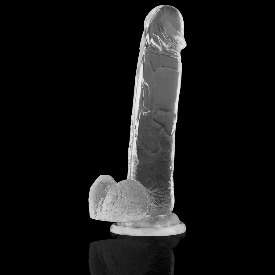 X RAY - Durchsichtiger Dildo mit Eiern 22 cm -Ø- 4.6 cm